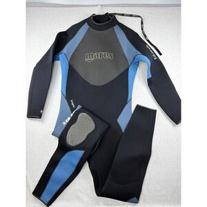 Mares Tropic 3mm Wetsuit Mens XXL Black Blue Full Scuba Diving Surfing Vintage